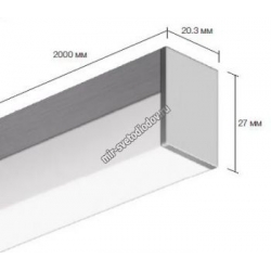 Накладной алюминиевый профиль для светодиодных лент LD profile – 28, 93981
